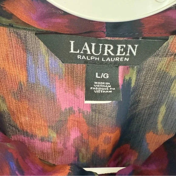 Ralph Lauren Floral Blouse - Red and Purple - Picture 3 of 4
